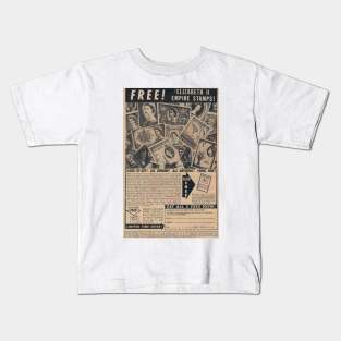 Vintage Queen Stamp Ad Kids T-Shirt